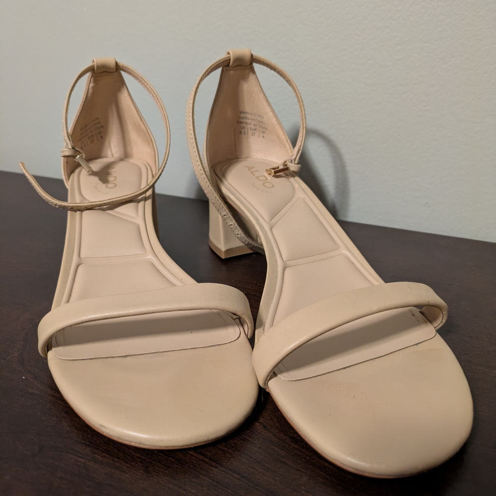 ALDO Nude Block Heels